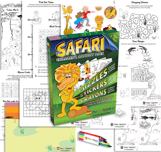 Children's Activity Box- rainforest pack