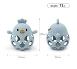 Silicone Chicken Teether - pink or blue