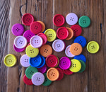 Wooden button lots